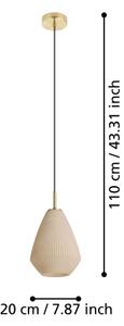 Eglo 900812 - Lustr na lanku CAPRAROLA 1xE27/40W/230V