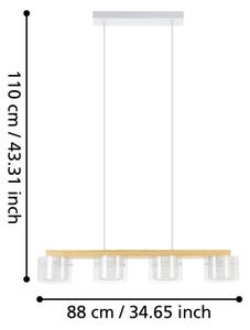 Eglo 900881 - LED RGBW Stmívatelný lustr na lanku PORTICO-Z 4xLED/3,7W/230V