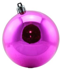 DECOLED Plastové koule, prům. 10 cm, růžové, 6x lesklá