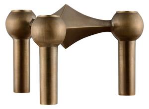 Designový svícen STOFF Nagel Bronzed Brass