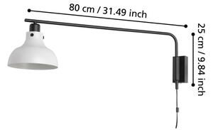Eglo 43843 - Nástěnné svítidlo MATLOCK 1xE27/40W/230V