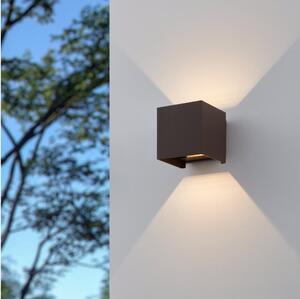 Eglo 901066 - LED Venkovní nástěnné svítidlo CALPINO 2xLED/2,8W/230V IP54 hnědá