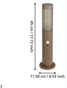 Eglo 900986 - Venkovní lampa se senzorem HELSINKI 1xE27/15W/230V 45 cm IP44