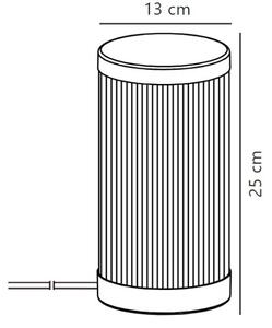 Nordlux - Venkovní stolní lampa COUPAR 1xE27/25W/230V IP54 bílá