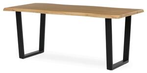 Jídelní stůl 180x90 cm HT-F4218 OAK divoký dub / černý