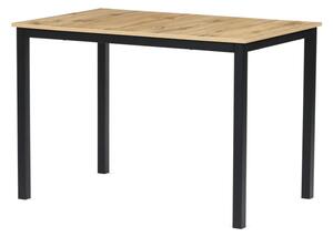 Jídelní stůl 110x70 cm GDT-202 OAK divoký dub / černý