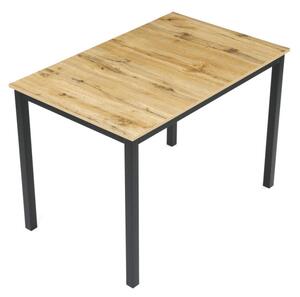 Jídelní stůl 110x70 cm GDT-202 OAK divoký dub / černý