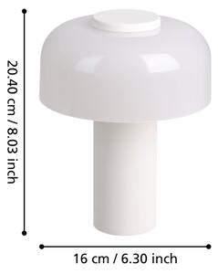 Eglo 900982 - LED Stmívatelná venkovní lampa PONENTE 2,25W/5V 2600mAh IP44 bílá