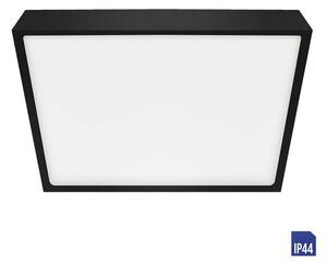 Stropní LED osvětlení do koupelny LENYS III, 24W, denní bílá, 24x24cm, hranaté, černé