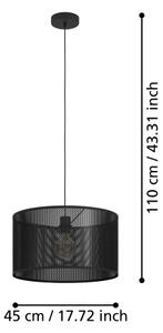 Eglo 43795 - Lustr na lanku MANBY 1xE27/40W/230V