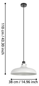 Eglo 43825 - Lustr na lanku MATLOCK 1xE27/40W/230V