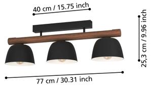 Eglo 43738 - Přizasezý lustr SHERBURN 3xE27/40W/230V