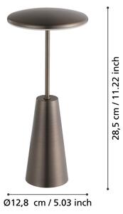 Eglo 900924 - LED Stmívatelná venkovní lampa PICCOLA 2,8W/5V 5200mAh IP54 béžová