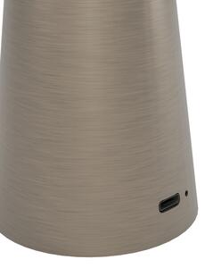 Eglo 900924 - LED Stmívatelná venkovní lampa PICCOLA 2,8W/5V 5200mAh IP54 béžová