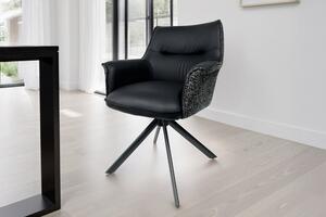 Designová otočná židle Kahikilani černá