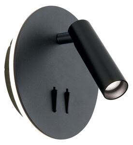 Orion WA 2-1467 - LED Nástěnné bodové svítidlo LENNY LED/6W/230V + LED/3W černá
