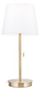 Orion LA 4-1205/1 - Stolní lampa s USB portem LUDWIG 1xE27/40W/230V bílá/zlatá