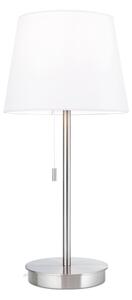 Orion LA 4-1205/1 - Stolní lampa s USB portem LUDWIG 1xE27/40W/230V bílá/chrom