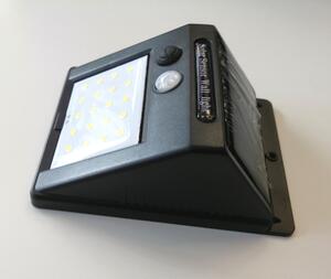 GreenLux Venkovní solární LED reflektor EMA s čidlem pohybu 3W neutrální bílá GXSO002