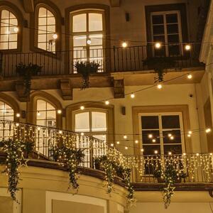 DECOLED Světelná girlanda pro žárovky s paticí E27, 50 m, 50 objímek, IP67