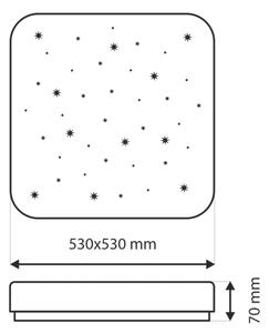 LED Stmívatelné stropní svítidlo FLORA LED/60W/230V 2700-6500K +dálkové ovládání