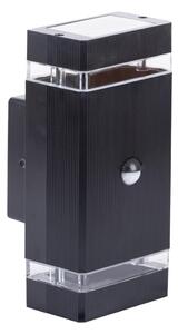 Venkovní nástěnné svítidlo se senzorem NIZZA 2xGU10/35W/230V IP65