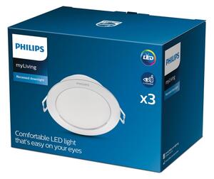 Philips - SADA 3x LED Podhledové svítidlo DIAMOND 1xLED/3,5W/230V 2700K