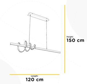ONLI - LED Lustr na lanku SWING LED/30W/230V 4000K černá