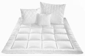 4sleep Set SCHON z dutého vlákna prošívaný přikrývka 140x200cm polštář 70x90cm PLUS celoroční (1000 + 1000g)