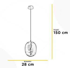 ONLI - LED Lustr na lanku LILLY LED/12W/230V 4000K černá