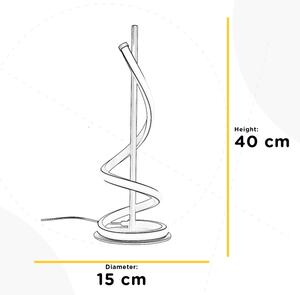 ONLI - LED Stolní lampa TWIST LED/12W/230V 4000K 40 cm černá