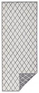 Kusový koberec Twin-Wendeteppiche 103118 grau creme 80x250 cm