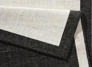 Kusový koberec Twin-Wendeteppiche 103105 creme schwarz 80x150 cm