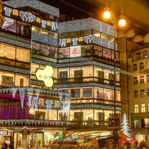 DECOLED LED světelná záclona, 1x5 m, ledově bílá, 500 diod, IP67
