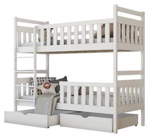 Patrová postel William, Rozměr postele: 80x180 cm, Barva: bílá Mirjan24 5903211108006