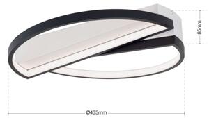 Orion DL 7-693 - LED Stmívatelné stropní svítidlo OLGA LED/28W/230V černá/bílá