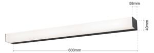 Orion Soff 3-587 - LED Osvětlení zrcadla HORIZON LED/12W/230V 60 cm IP44 černá