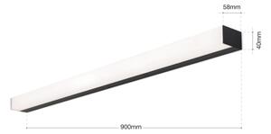 Orion Soff 3-588 - LED Osvětlení zrcadla HORIZON LED/18W/230V 90 cm IP44 černá
