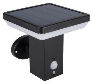 KANLUX Zahradní solární nástěnné LED svítidlo VOLOS, 5W, hranaté, černé 25774