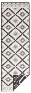 Kusový koberec Twin Supreme 103429 Malibu black creme 80x350 cm