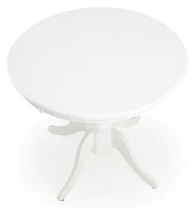 Rozkládací jídelní stůl WILLIAM 90/124 cm bílá