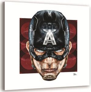 Obraz na plátně Kapitán Amerika - Rubiant Rozměry: 30 x 30 cm