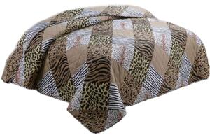 Bavlissimo Přehoz na postel prošívaný pruhy Afrika 200 x 240 cm