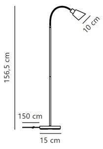 Nordlux - Stojací lampa MOLLI 1xE14/25W/230V