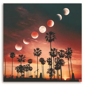 Obraz na plátně Fáze Měsíce v Kalifornii - Rokibul Hasan Rozměry: 30 x 30 cm