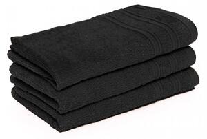 Dětský ručník Bella černý 30x50 cm, 100% bavlna