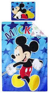 Setino Dětské povlečení Myšák Mickey modrá 90x140 na jednu postel