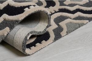 Šedý vlněný koberec 230x160 cm Moorish Amira - Flair Rugs