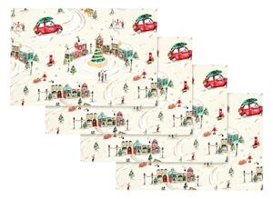 Bavlněná prostírání v sadě 4 ks 30x46 cm Christmas Town – Catherine Lansfield