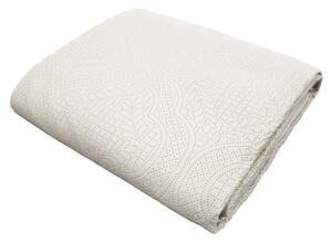 Krémový set přehozu a povlaku na polštář z mikrovlákna 240x260 cm Romane – douceur d'intérieur